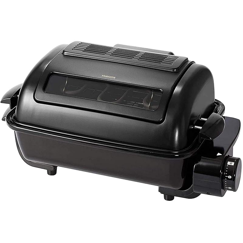 【即納】[山善] ワイドグリル フィッシュロースター マットブラック NFR-1100(MB)