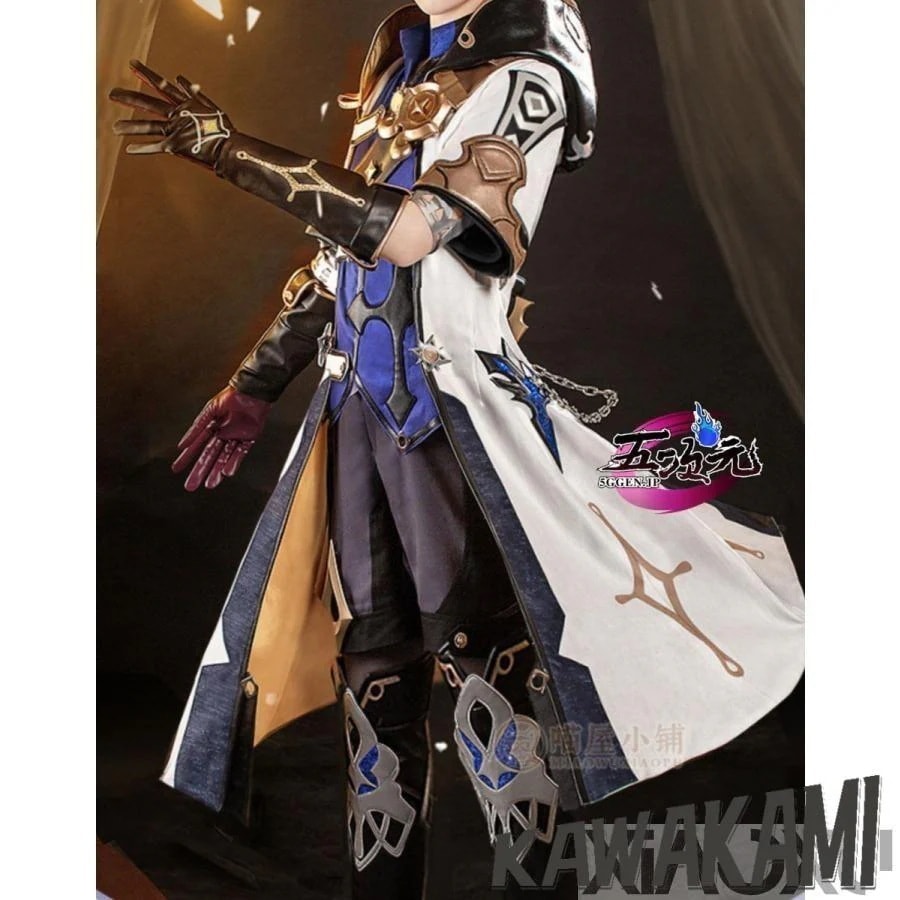 猫屋小舗　原神　コスプレ　アルベド　衣装　 いしょう ウィッグ　靴　1192