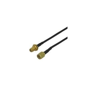 （まとめ）変換名人 SMAアンテナ延長ケーブル SMA-CA20(×3セット)