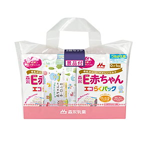 森永 E赤ちゃん エコらくパック つめかえ用 1600g400g2袋2箱 景品付き入れかえタイプの粉ミルク新生児 赤ちゃん 0ヶ月1歳頃