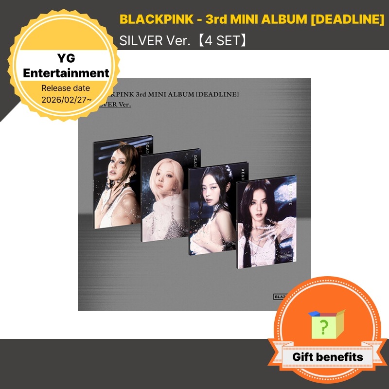 BLACKPINK [DEADLINE] SILVER Ver. 4種 SET【特典】【PRE ORDER】