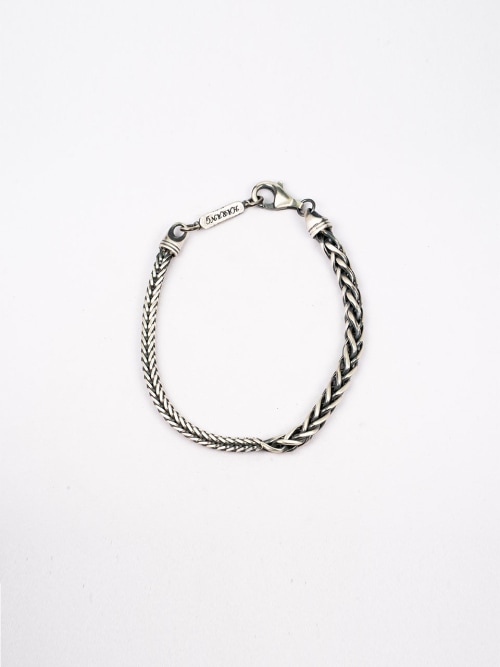 【HARANG】 HR 232B_Half &Half Silver Chain Bracelet 正規品