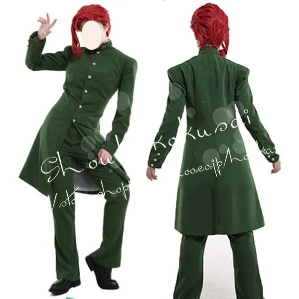 2026 新品 G ジョジョ 奇妙 冒険風 花京院 典明 きょういん りあき コスプレ衣装 ウィッグ cos 靴 日常 服 cosplay コスチューム 仮装 変装 ハロウィン