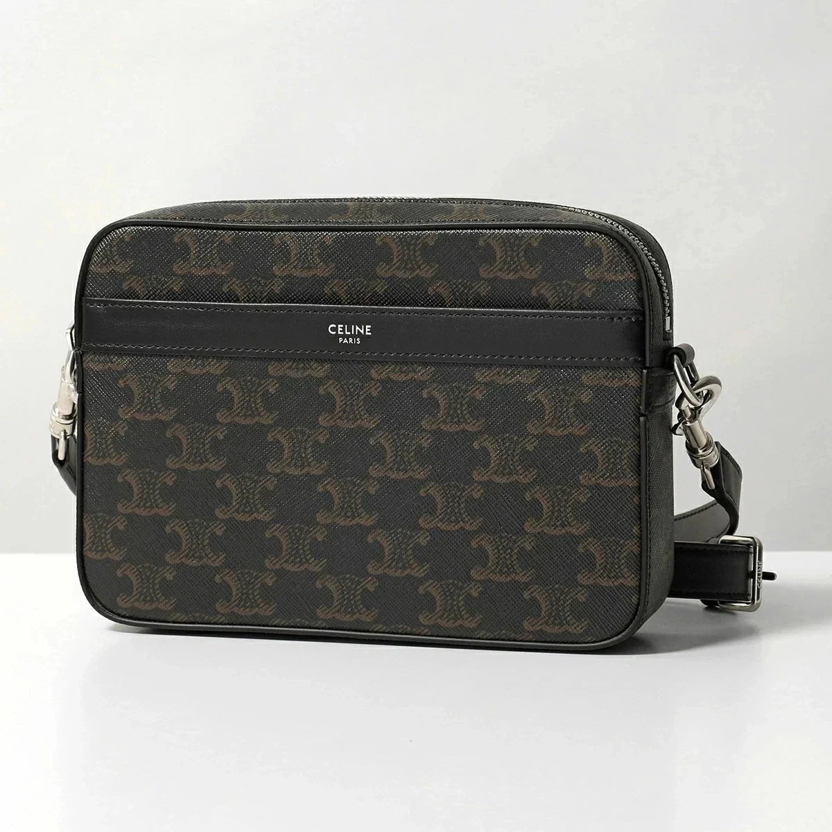 CELINE セリーヌ ショルダーバッグ SMALL MESSENGER 113942EVJ.38SI メンズ トリオンフ メッセンジャー 鞄 BLACK 116,702円