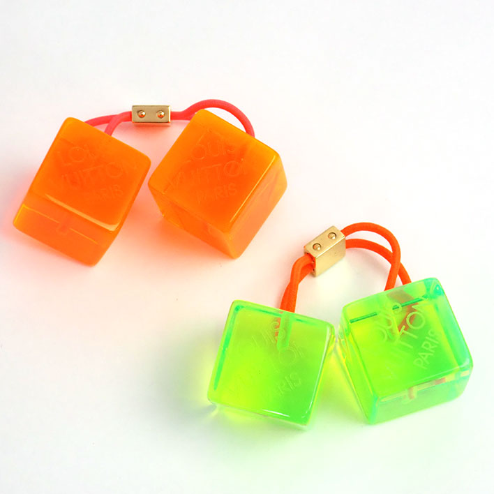 【美品】ルイヴィトン ネオンカラー　ヘアキューブ　２個セット 樹脂/プラスチック 【ヘアアクセサリー】
