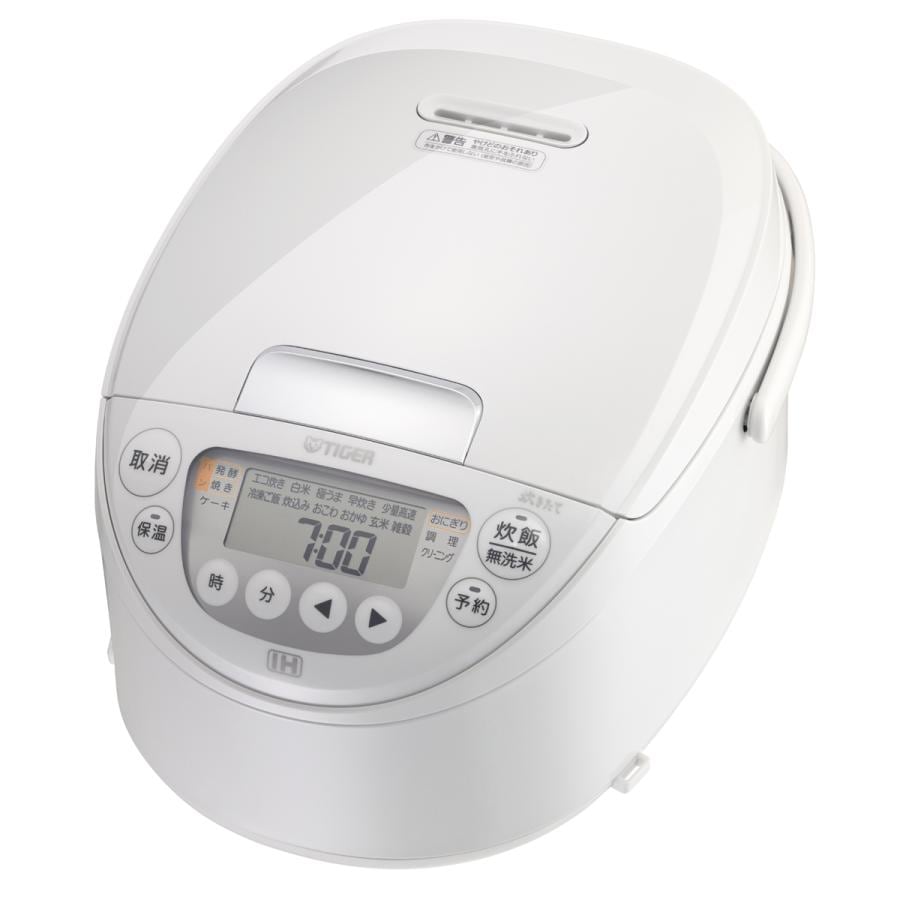 TIGER タイガー魔法瓶 IHジャー炊飯器 JPW-M100-WY 炊きたて 5.5合炊き ピュアホワイト