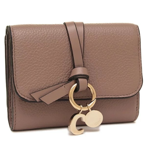 三つ折り財布 アルファベット スモール トリフォールドウォレット ミニ財布 ピンク レディース CHC21WP945 F57 527