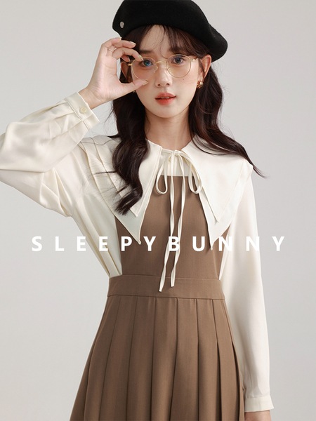 スリーピーラビット カーキ レトロ エレガント タンク トップ