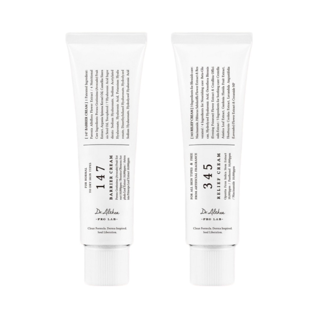 低刺激クリーム2種セット 147バリアクリーム50ml＋345リリーフクリーム50ml