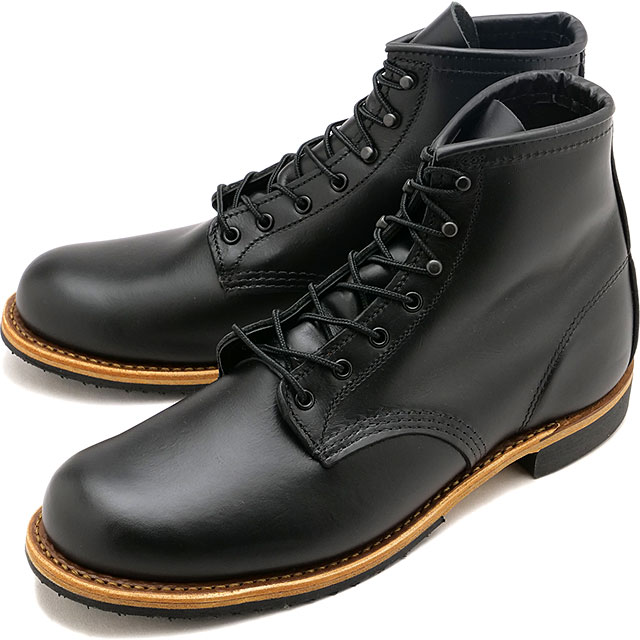 ベックマン ブーツ [9423] BECKMAN BOOTS メンズ 靴 シューズ Dワイズ プレーントゥ ワークブーツ ブラック・エクスカリバー