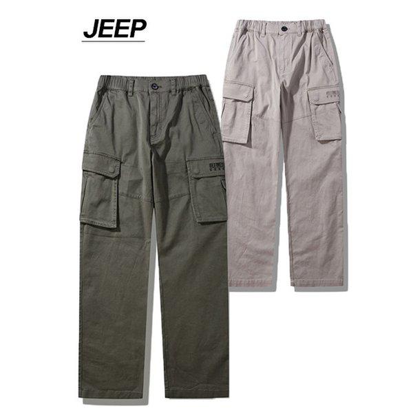 男女共用アウトポケットスリムバギーパンツ(JQ1PTU701)_DG