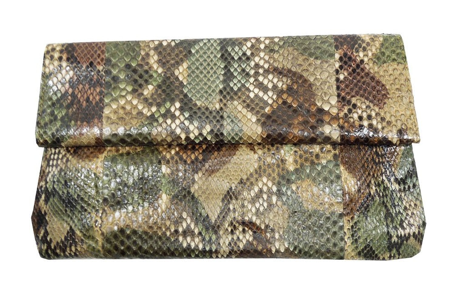 ANiSIE アニシエ レザーコレクション 高級蛇革 パイソン本革 クラッチバッグ (Brown)/(Green) マルチカラー 1504002 10P03Sep16