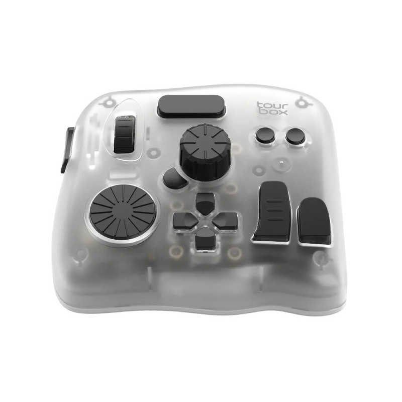 TOURBOX　クリエイター向けBluetoothコントローラー iPad対応 TourBox クリアートランスパレント　TBEP