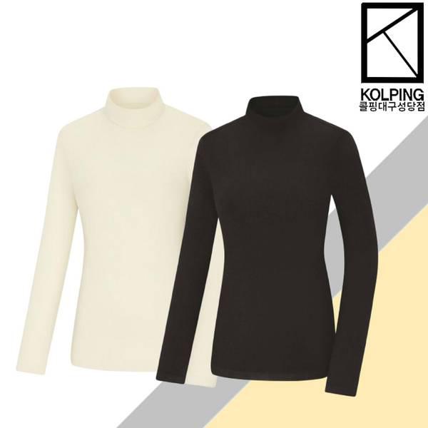 女性 冬 暖かく心地よい素材 裏起毛タートルネックTシャツ KFT4581W ミミア