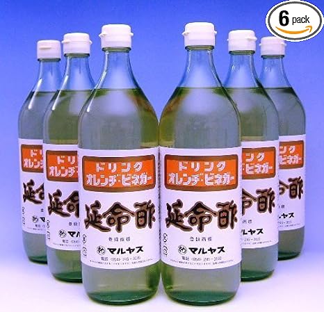 マルヤス みかんのお酢 延命酢 ドリンク オレンヂ・ビネガー 900ml 1ケース(6本)