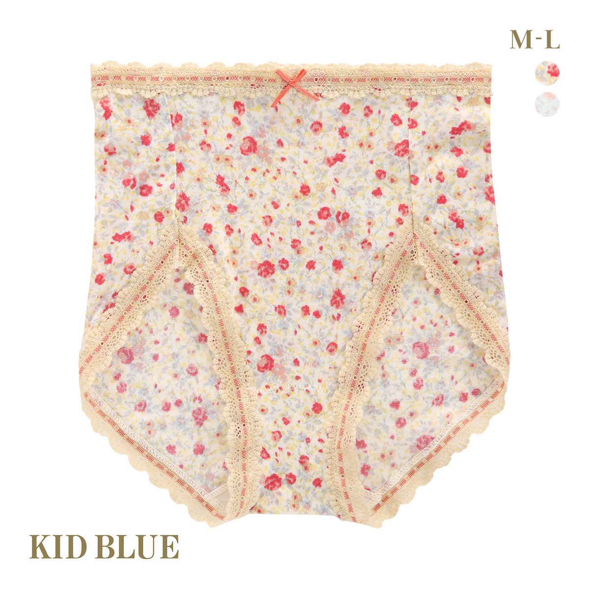 キッドブルー 24ガーニッシュフラワー ショーツ スタンダード ノーマル ハイウエスト KID BL