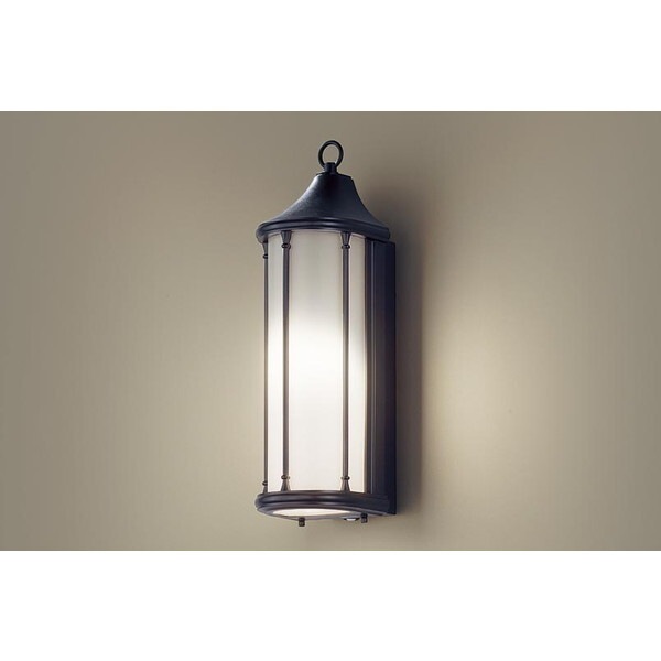 LGWC85022U オフブラック/乳白 洋風LEDポーチライト (電球色)