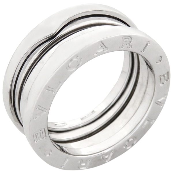 ブルガリ BVLGARI リング 指輪 ビーゼロワン B-zero1 2バンドリング K18WG ホワイトゴールド #48(JP8) 750 18金 7.5号【中古】