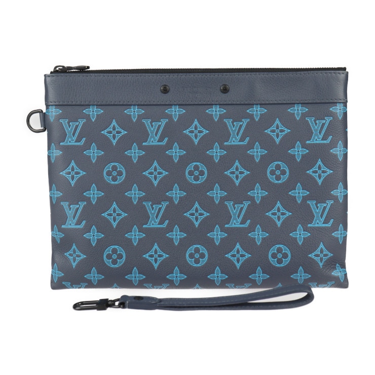LOUIS VUITTON ルイ ヴィトン セカンドバッグ M82321 ポシェット トゥ ゴー モノグラムシャドウ カーフ BLEU NAVY RIVER ブルーネイビーリバ【本物保証】