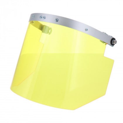 DTフェイスシールドヘルメット型ワイド イエロー DT-HFS-YW 805410