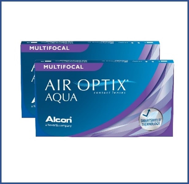 2箱セット エアオプティクスアクア遠近両用2ウィーク/遠近両用コンタクト（マイナスレンズ）/使い捨て