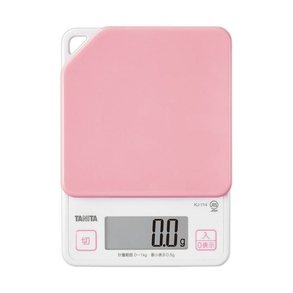 （まとめ） タニタ デジタルクッキングスケールストロベリーピンク KJ-114-PK 1台 5セット 8,539円