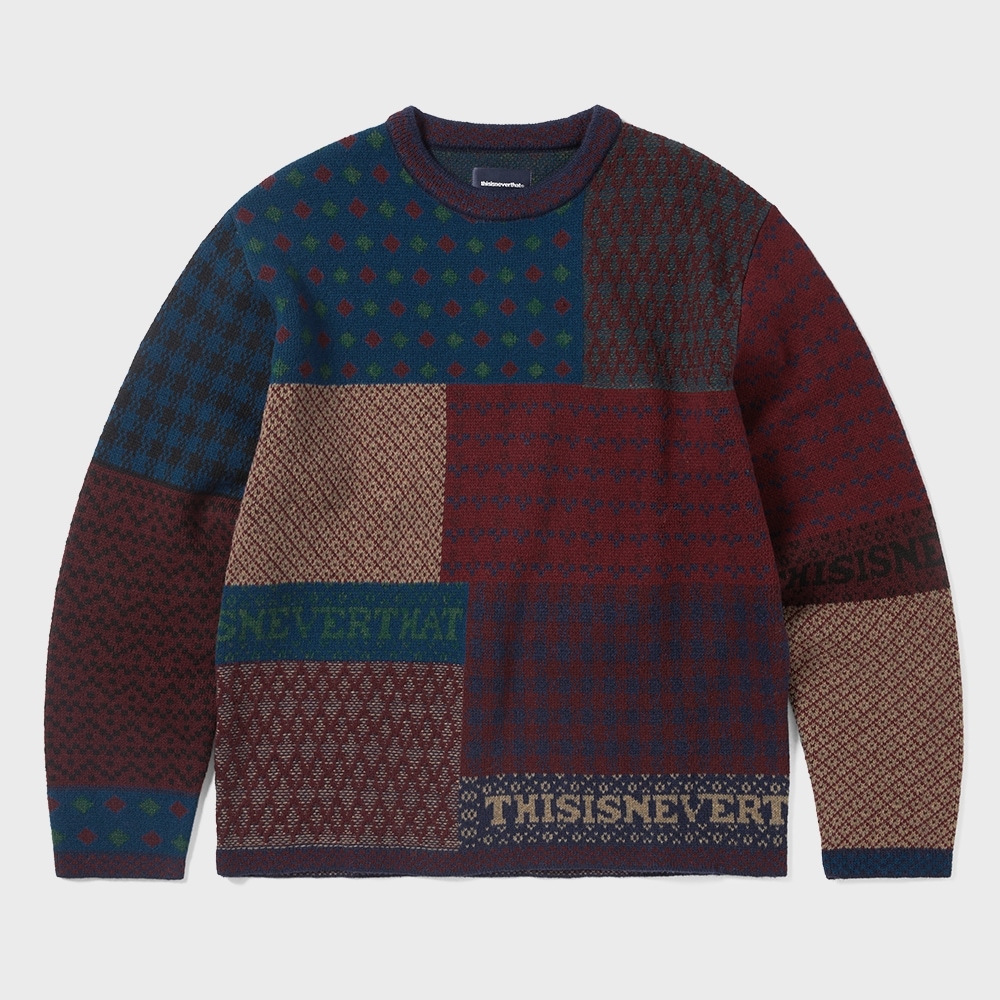 ディス・イズ・ネヴァー・ザット・ブロックニット L/S トップ・マルチ