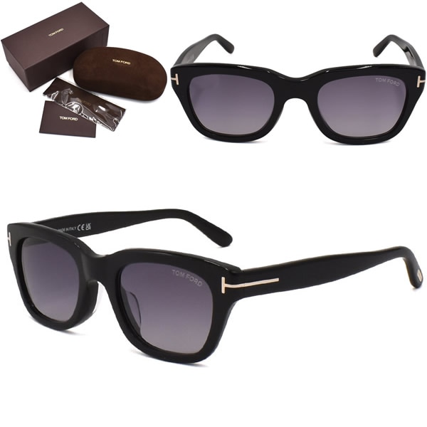 サングラス FT0237-F/S 01B 51 SNOWDON スノードン アジアンフィット UVカット メンズ レディース ユニセックス ブラック グレー