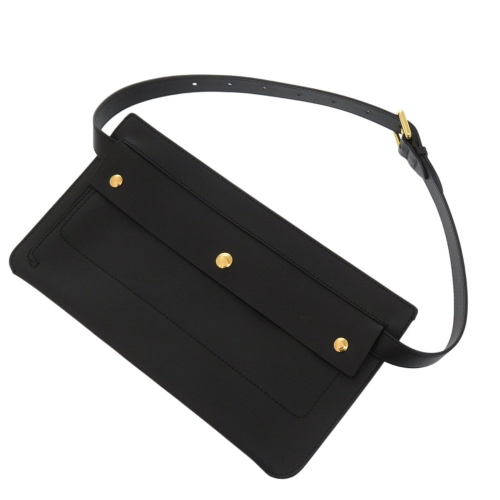 新品同様 ウエストバッグ レザー/レザー ブラック 1632【中古】 ユニセックス