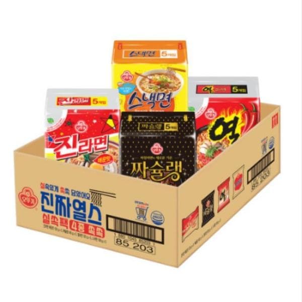 (NEW)オットゥギ 節約パック 本物の熱ス(ジンラーメン ピリ辛味+チャシュラン+熱ラーメン+スナック麺)x2個