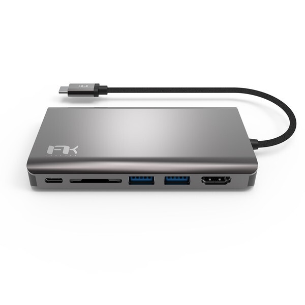 Feeltek UCH008AP2 [ドッキングステーション (USB-C オスメス SDカードスロット / HDMI / VGA / LAN / 3.5mm / USB-Ax2 / USB-C)]