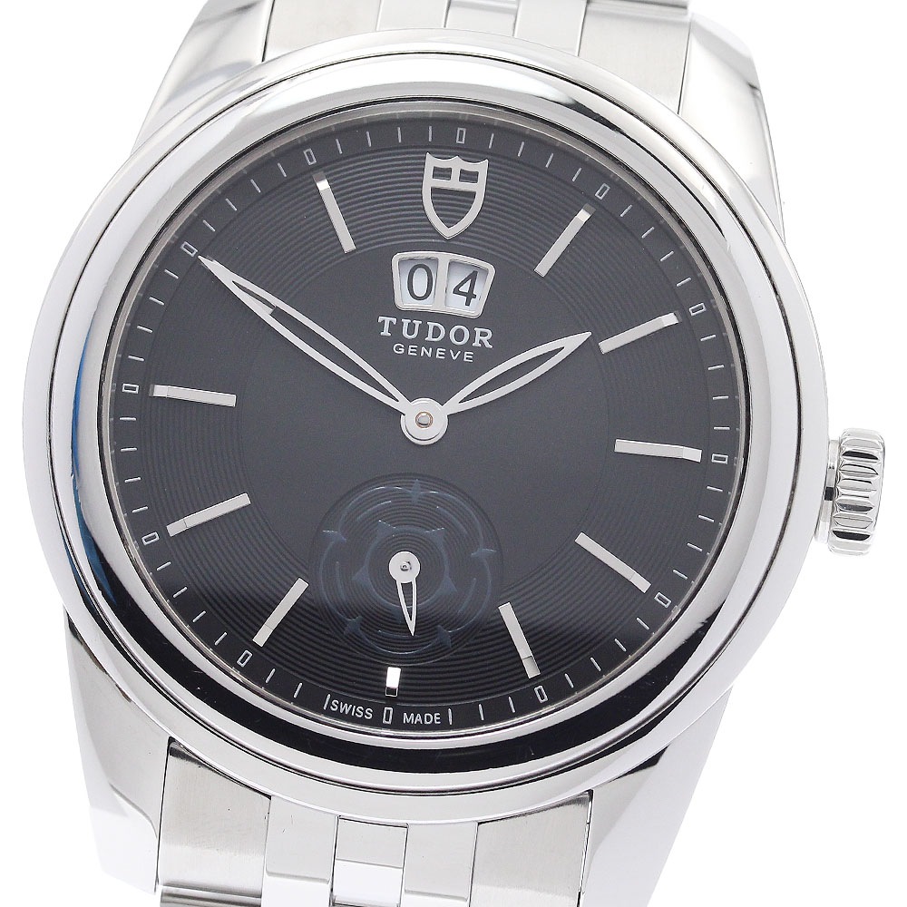 チュードル TUDOR 57000 グラマー ダブルデイト 自動巻き メンズ 良品 保証書付き_948036【中古】