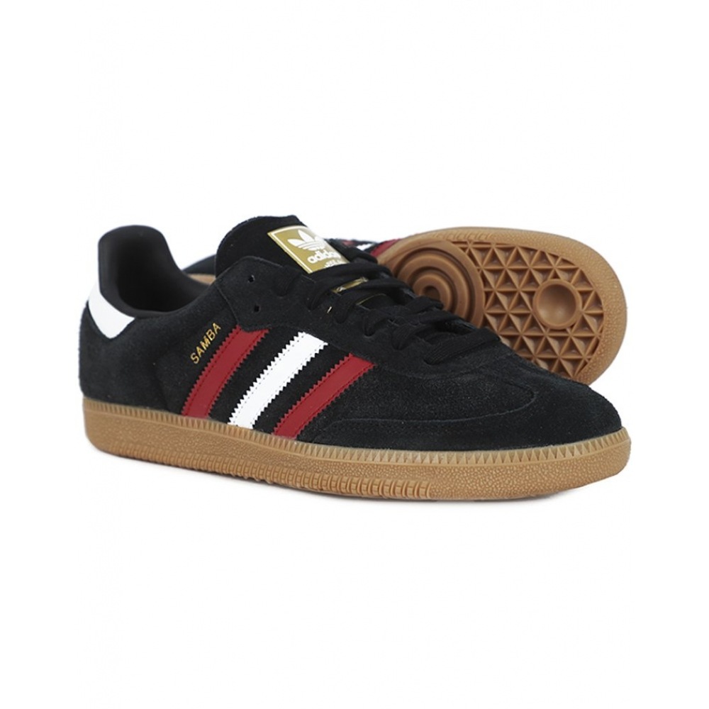 アディダス Samba OG スニーカーコアブラックバレスカーレット