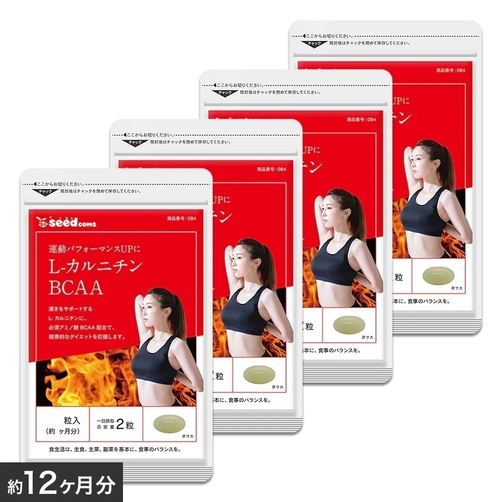 L-カルニチン BCAA 約12ヶ月分 脂肪燃焼サプリ