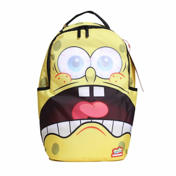 SPRAY GROUND × スポンジボブ バッグ メンズ レディース 春夏秋冬用 黄色 限定 コラボ 公式グッズ スプレーグラウンド リュック バックパック