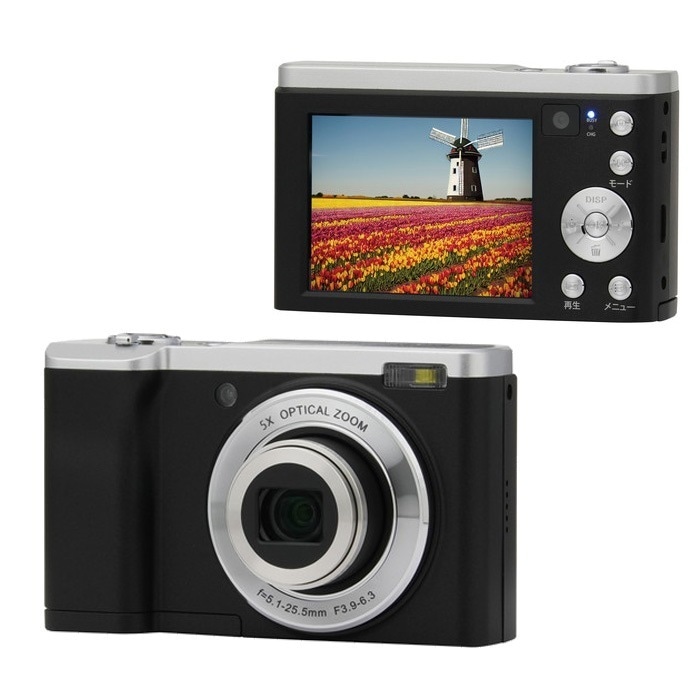 デジタルカメラ KC-ZM08 光学5倍ズーム タッチパネル リアカメラ