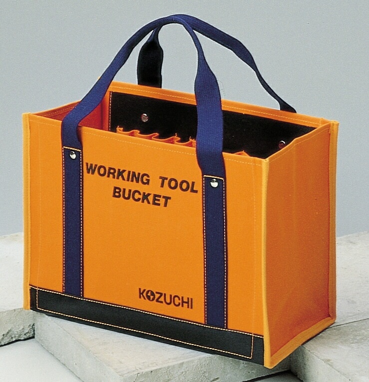 6号（オレンジ）防水帆布 ワーキングツールバッグ 大（TS-11BOR） ガーデニング DIY 道具