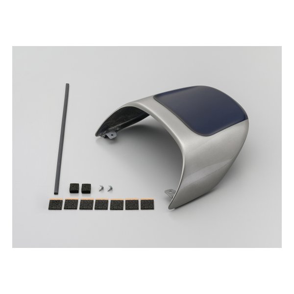 シートカウル HAWK11 22 専用 シングルシートカバー ブルー/シルバーメタリック 29345