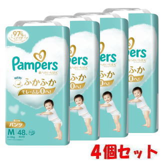 【4個セット】P&G パンパース 肌へのいちばん パンツ M たっち (6～12kg) 48枚×4個