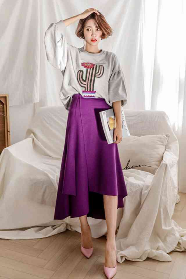 【即納】スカート ひざ丈 膝下丈 ミディアム丈 タイト スカート ミドル丈 秋冬 Iライン シメントリー ロング丈 スカート 秋 春 すっきり シンプル オフィス ゆるい 美シルエット 通勤 大人可