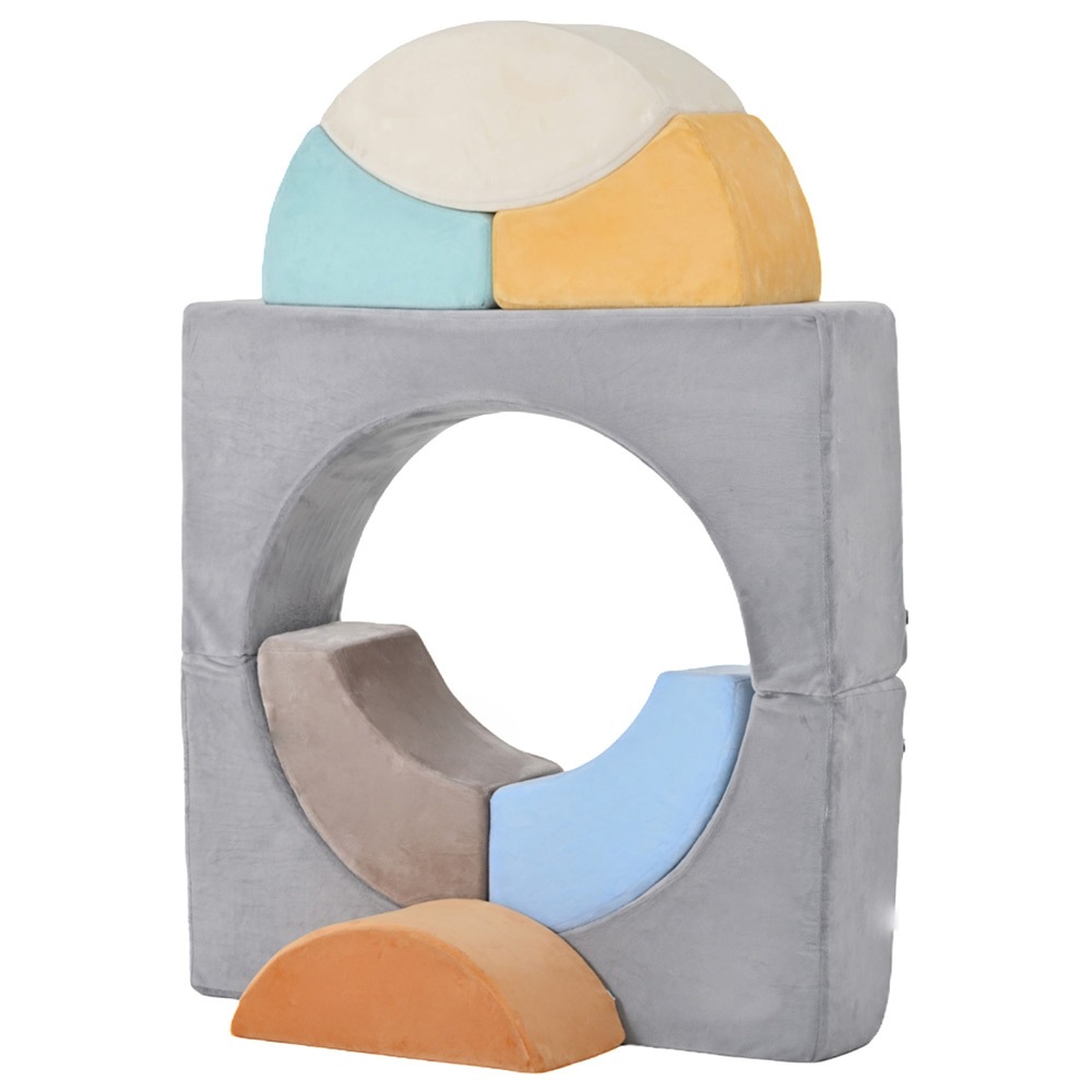 つみきソファ ソフトブロック 積み木クッション 組み換え自由 圧縮梱包 ブロッククッション 自由組合 多機能 大型 室内 キッズスペース 子供 こども キッズプレゼント 幼児 保育園 保育用品 知育お