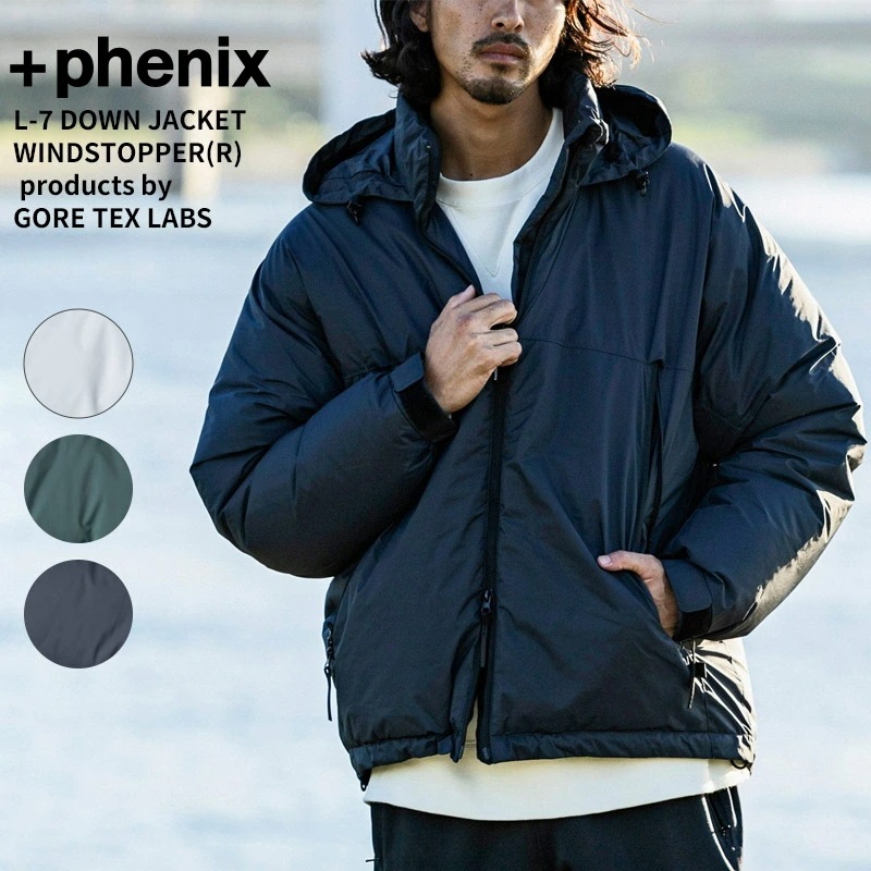 プラス フェニックス メンズ ダウンジャケット + phenix L-7 DOWN JACKET L-7 ダウンジャケット
