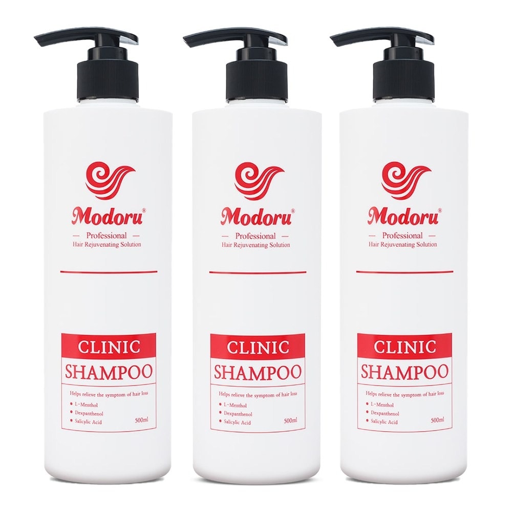 モドル 弱酸性低刺激脱毛機能性シャンプー敏感頭皮専門用, 500ml, 3個