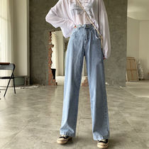 4色 ボトムス パンツ 春夏 カジュアル レディース デニムパンツ ワイドパンツ ロング丈 マキシ マキシ丈 9分丈 アンクル丈 無地 ハイウエスト ポケット 黒 ブラック 青 ブルー ベージュ 水色