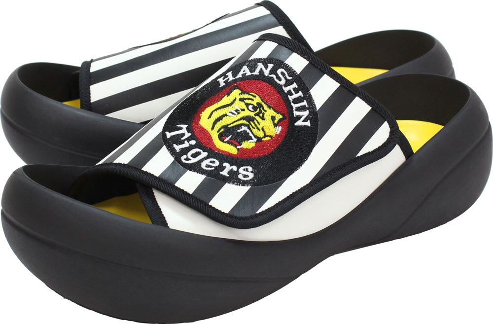 RegettaCanoe(リゲッタカヌー) HT102 タイガースコラボ_タテジマガラサンダル リゲッタカヌー サンダル HT-102 リゲッカヌー阪神タイガースコラボ ビッグフット メンズ398