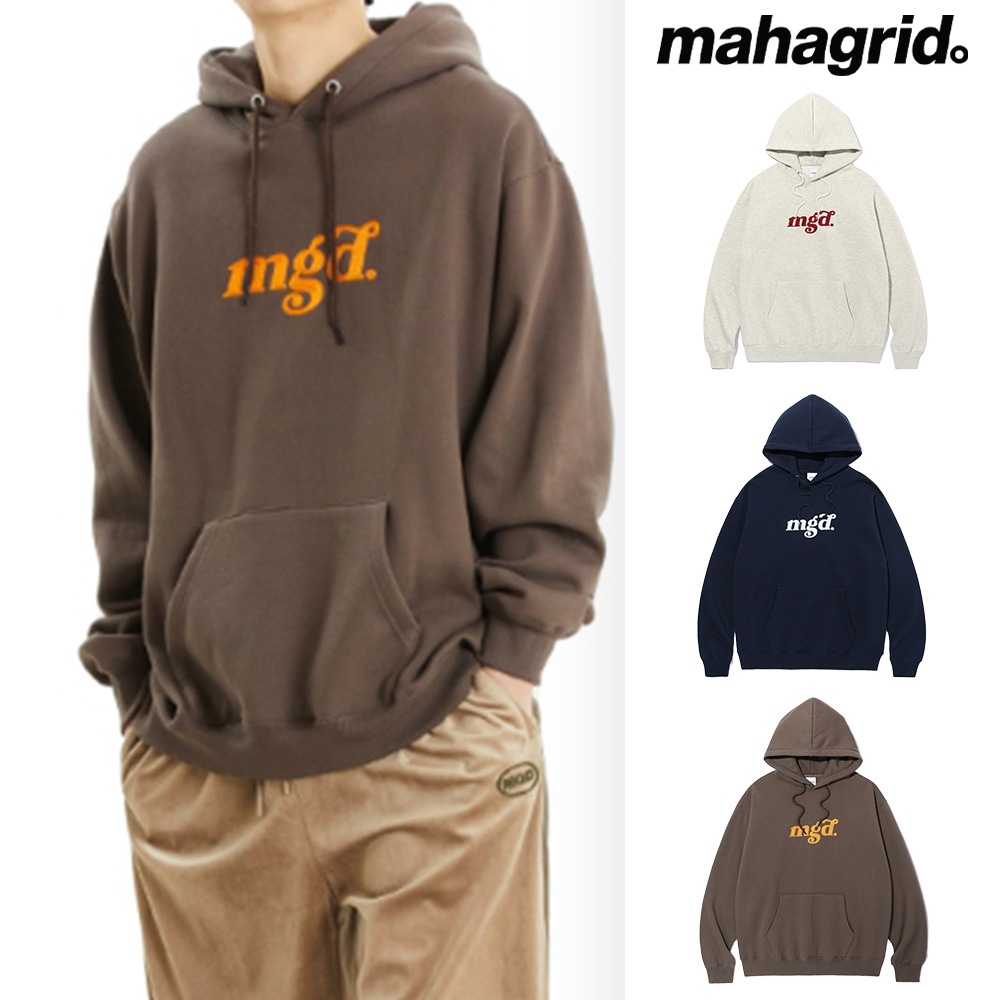 [mahagrid] CHAIN STITCH MGD LOGO HOODIE