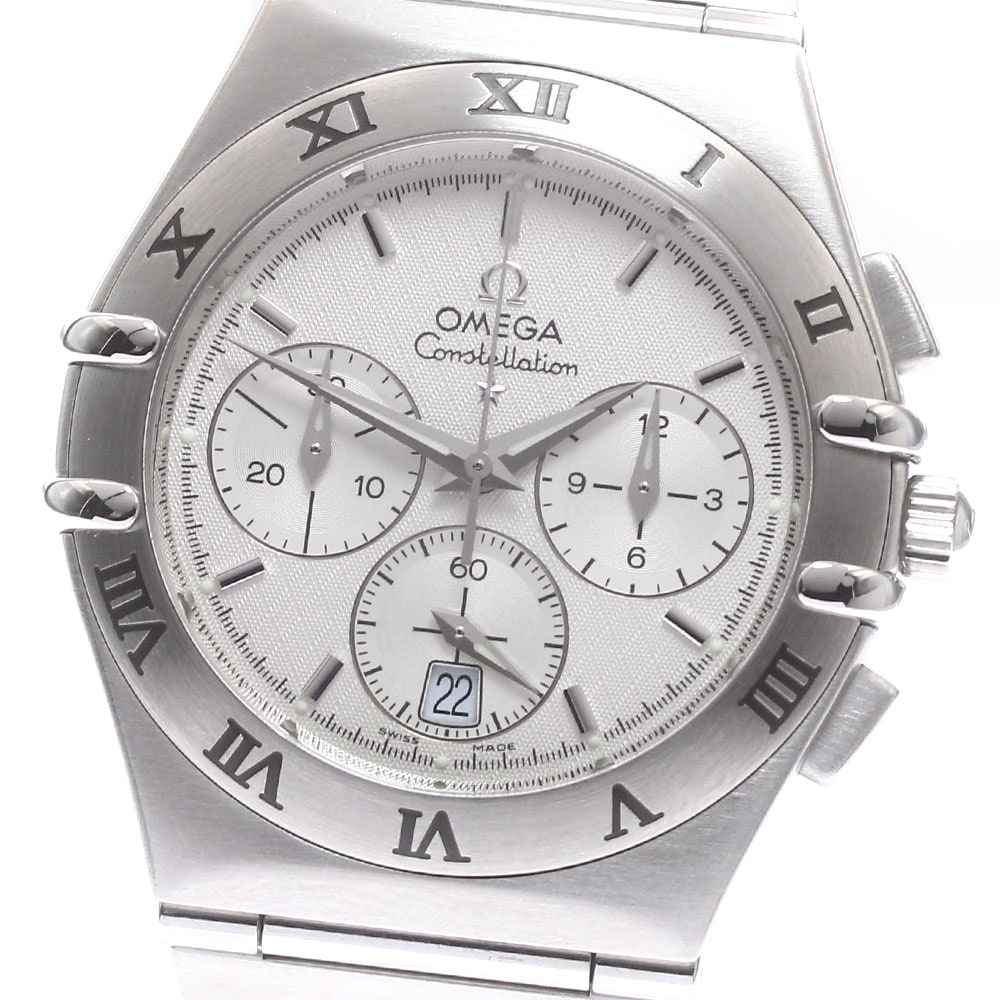 オメガ OMEGA 1542.30 コンステレーション クロノグラフ デイト クォーツ メンズ 極美品 _878842【中古】