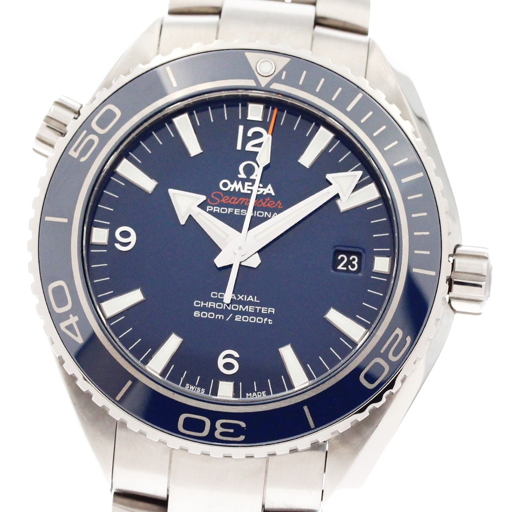 オメガ OMEGA 232.90.46.21.03.001 シーマスター プラネットオーシャン デイト 自動巻き メンズ 美品 _877508【中古】