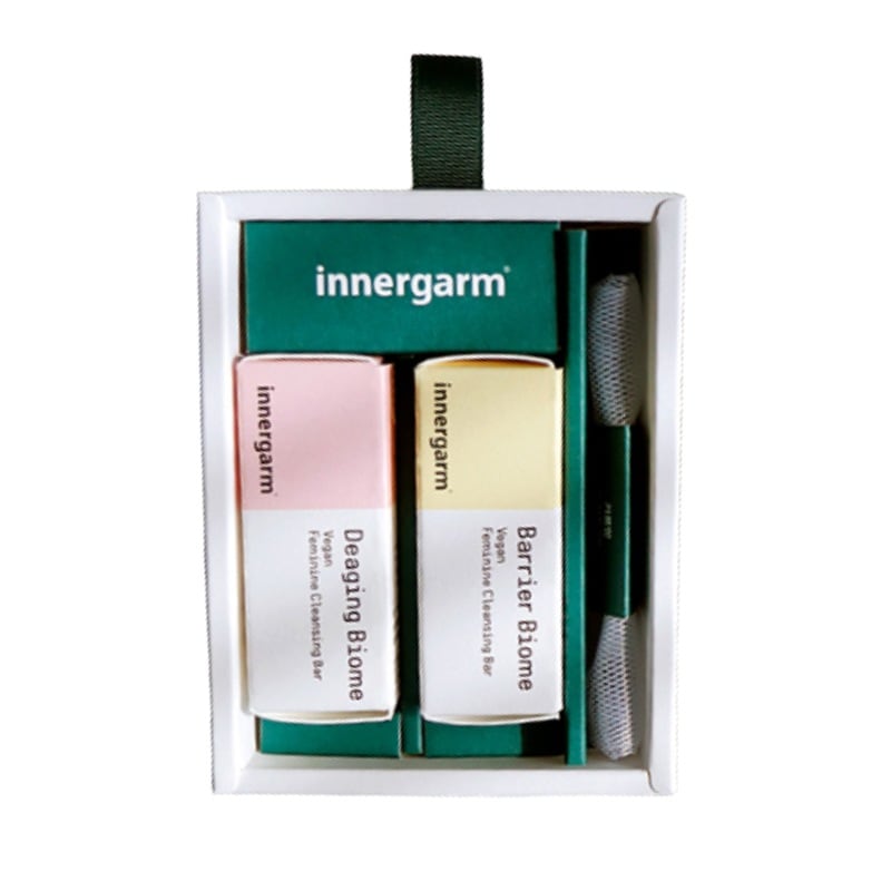 Innergarm ヴィーガン フェミニン クレンジングバー 2点セット(泡立てネット付き)