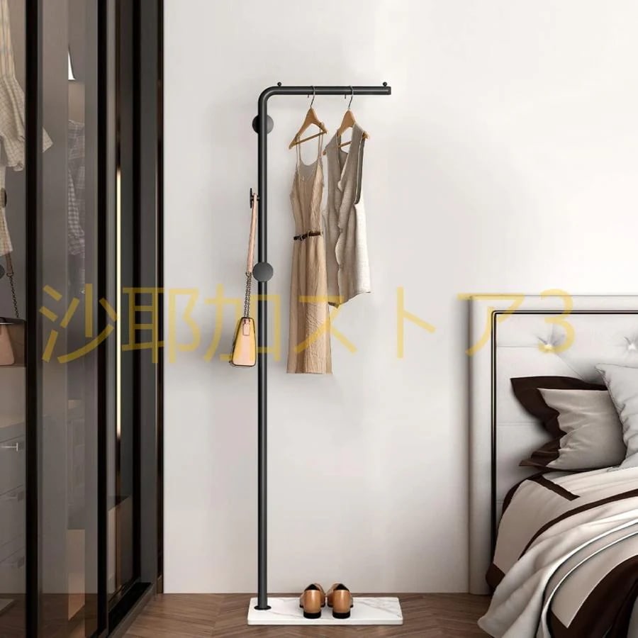 ハンガーラック ポールハンガー 衣類収納 ハンガー コートハンガー 金属製 幅45×奥行25×高さ170cm ぽーるはんがー コート掛け かばんかけ スタンドハンガー 落